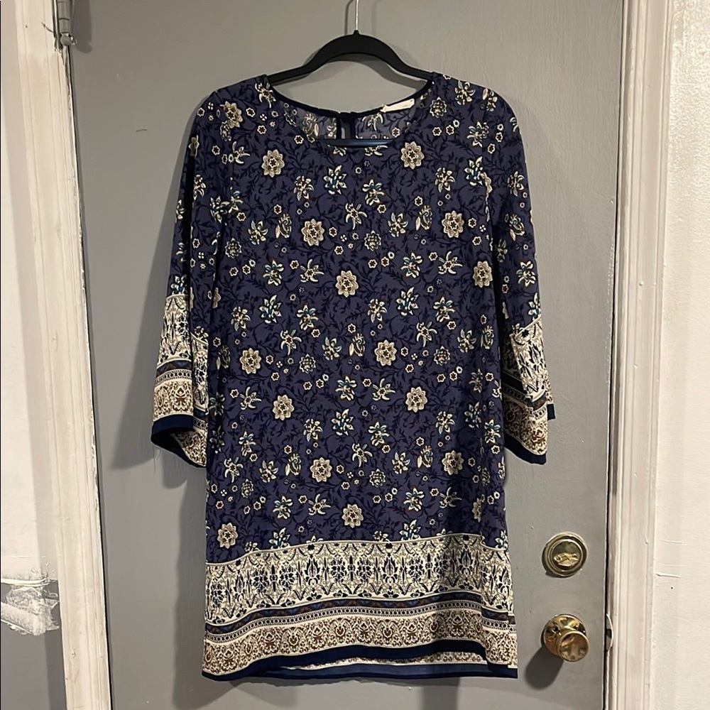 Floral Navy Mini Dress